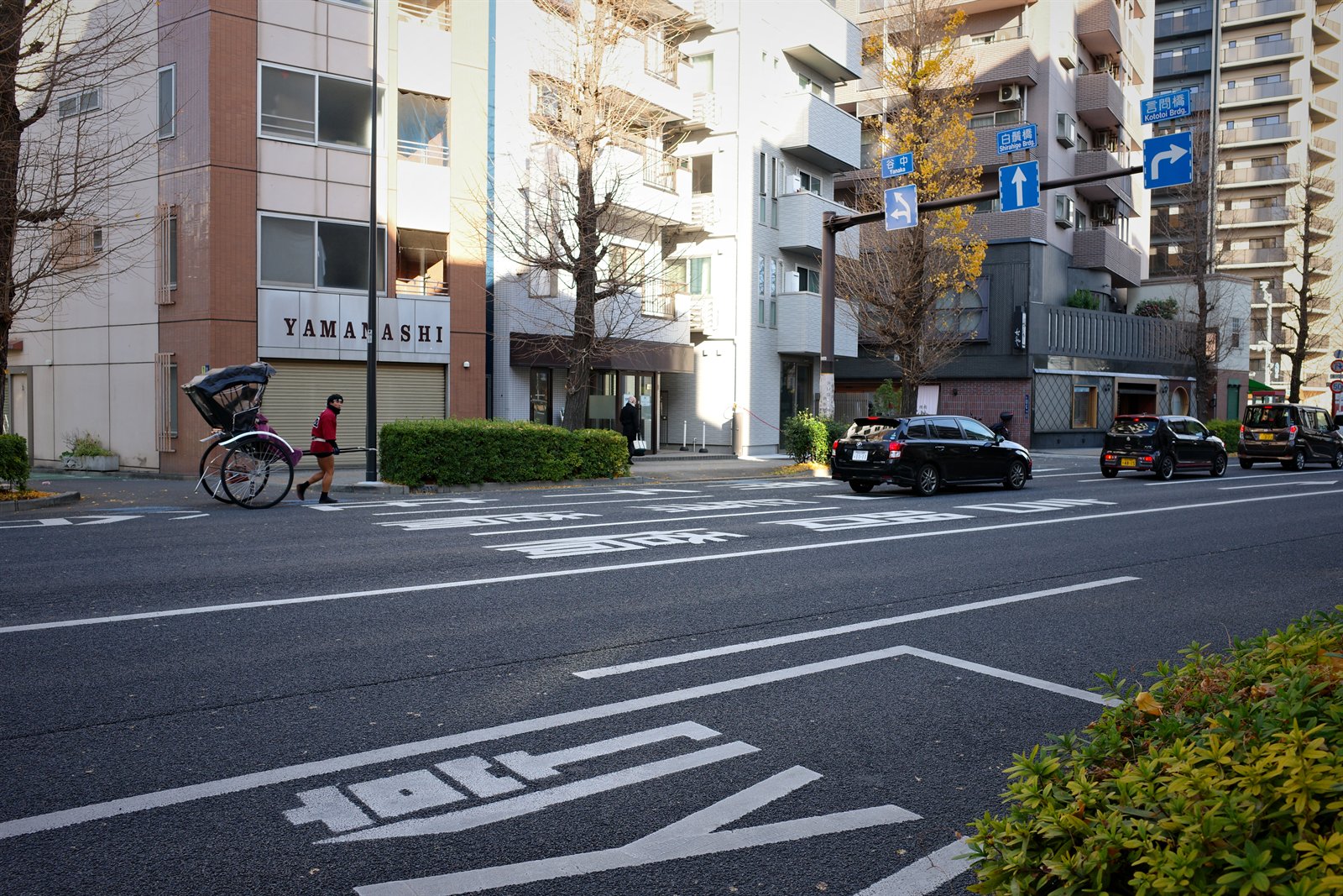 rickshaw on a japan street