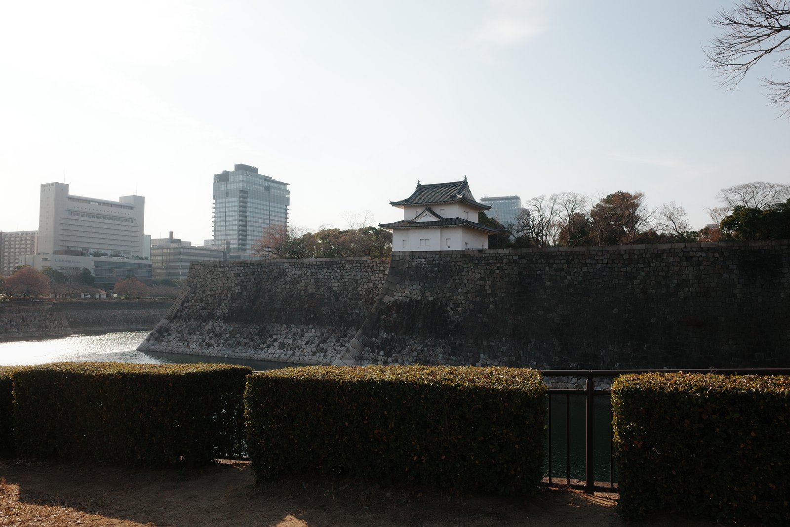osaka castle turret above the moat