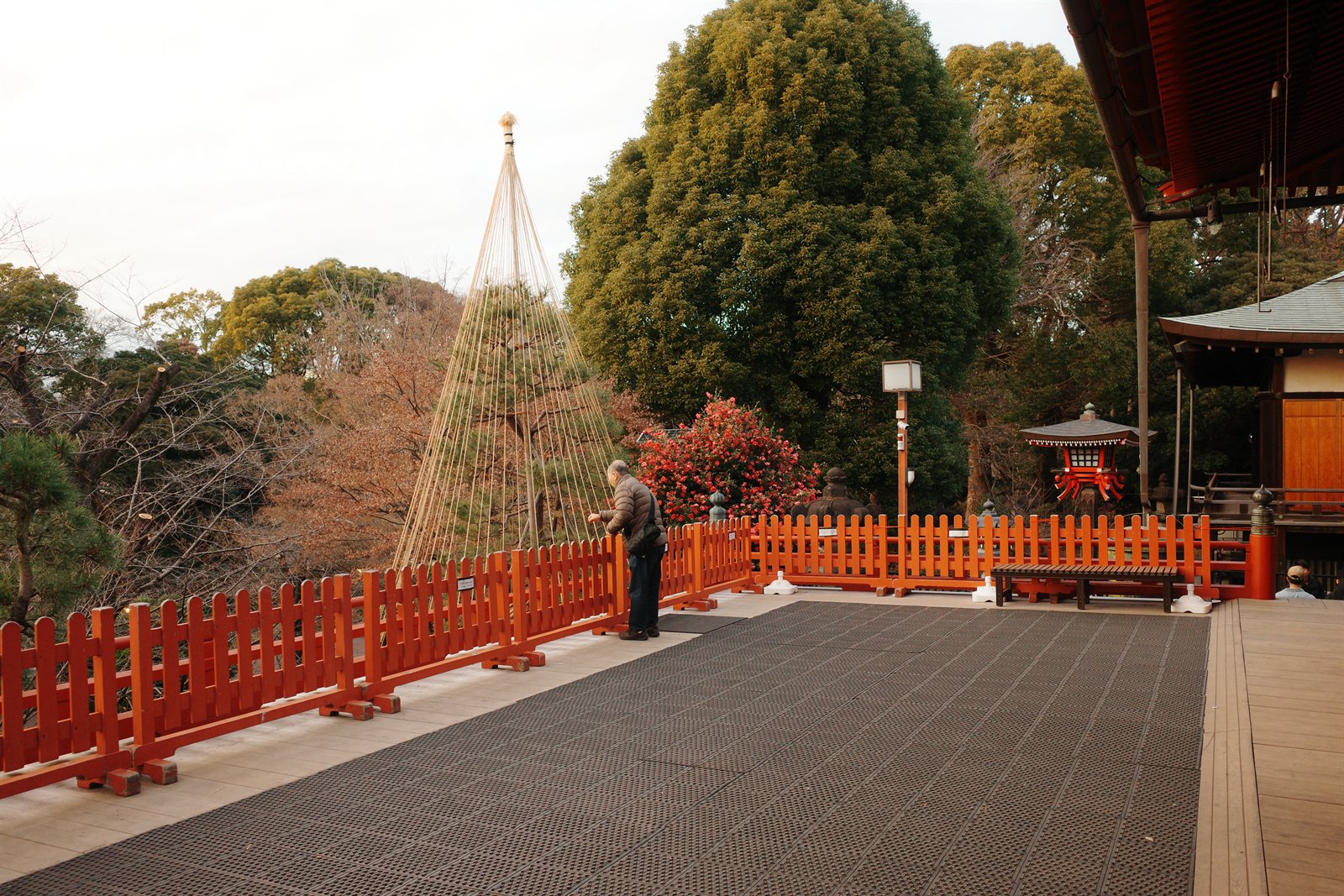 temple terrace in japan