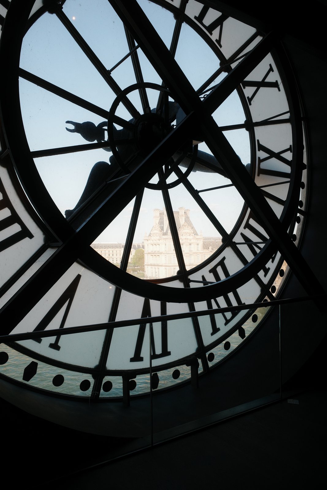 view through the musée d'orsay clock